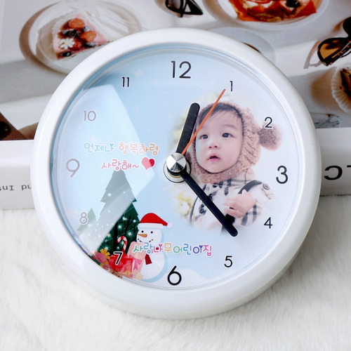 [기획상품]메리 크리스마스 화이트 부착 방수 시계